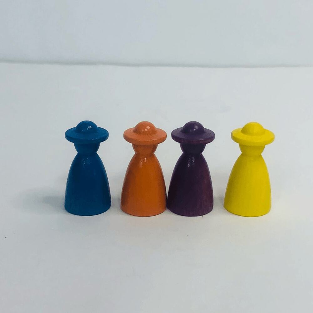ravensburger enchanted forest board game replacement wooden figures 1 inch 1994